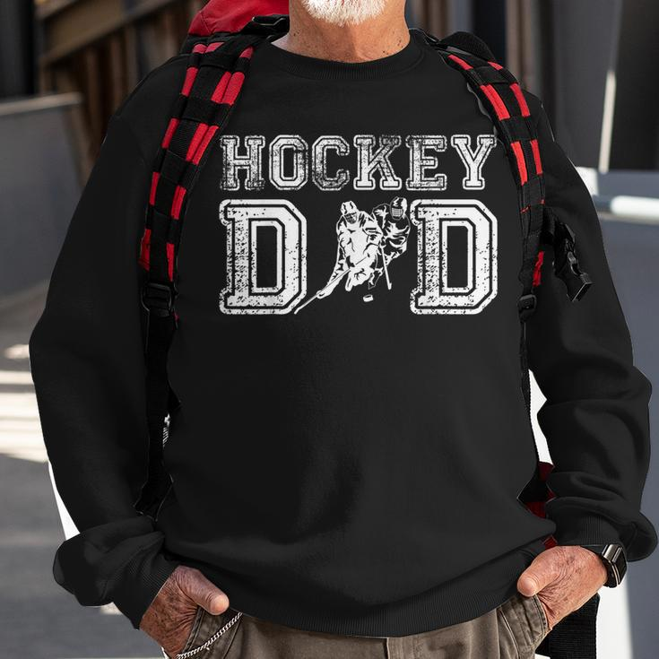 Vintage Ice Hockey Dad Player Daddy Fathers Day Cool Gift Sweatshirt Gifts for Old Men