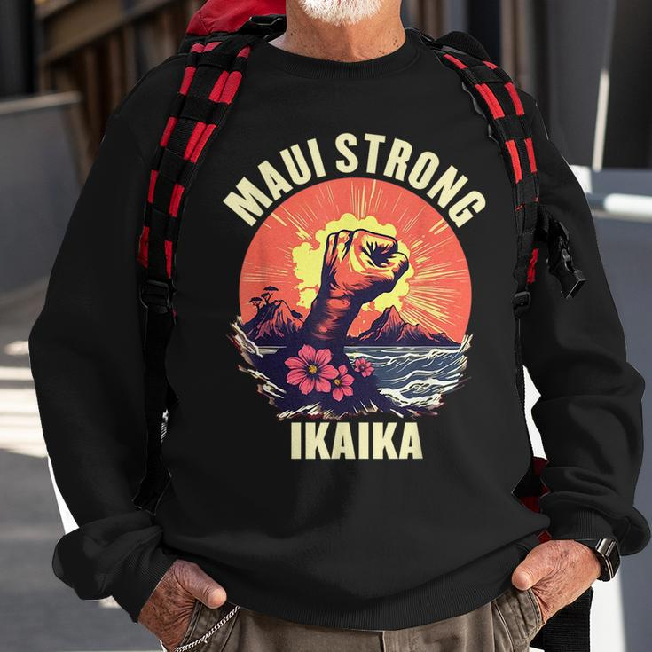 Vintage Ikaika Strong Maui Hawaii Island I Love Hawaii Sweatshirt Gifts for Old Men