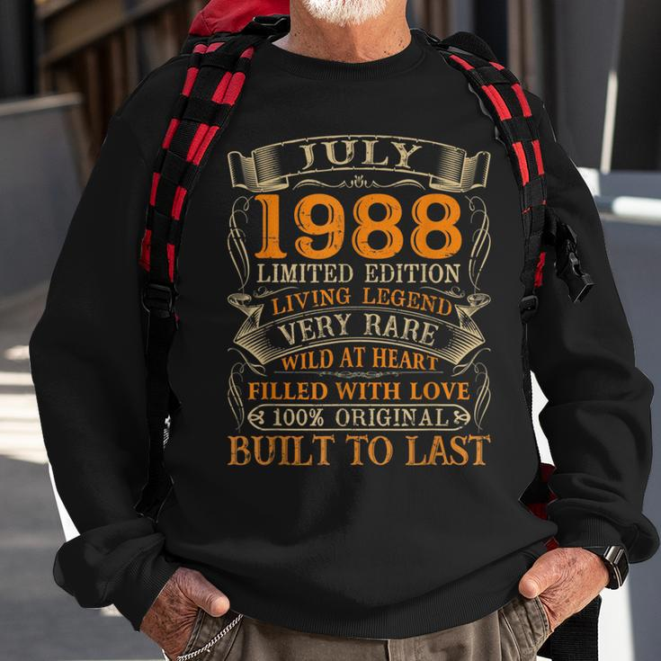 Vintage July 1988 32 Years Old 32Nd Birthday Gifts Sweatshirt Gifts for Old Men