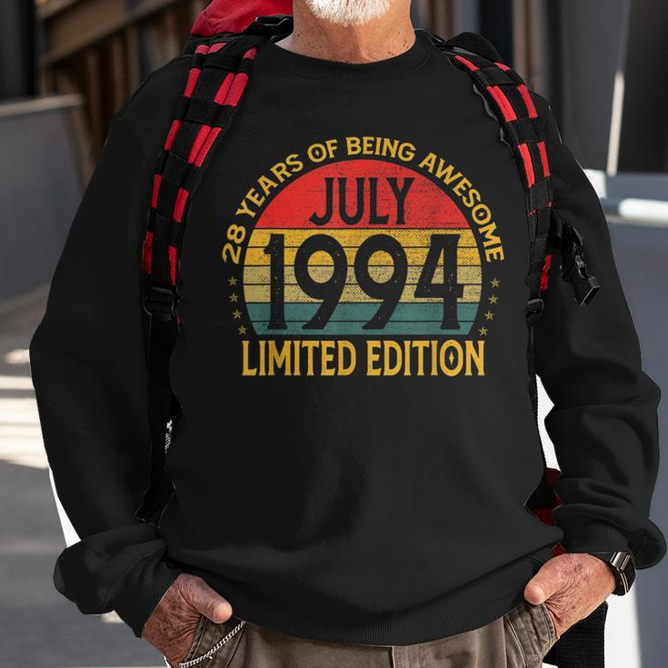 Vintage Limited Edition Birthday Decoration July 1994 Sweatshirt Gifts for Old Men