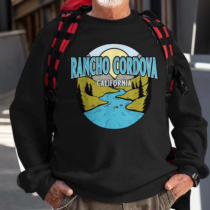 Vintage Rancho Cordova California River Valley Print Sweatshirt Gifts for Old Men