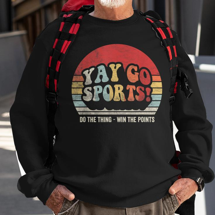 Vintage Retro Yay Go Sports Sports Sweatshirt Gifts for Old Men