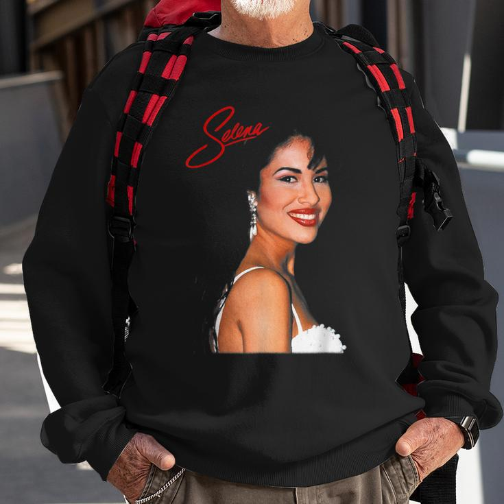Vintage Selenas Quintanilla Love Retro Music 80S 70S Sweatshirt Gifts for Old Men