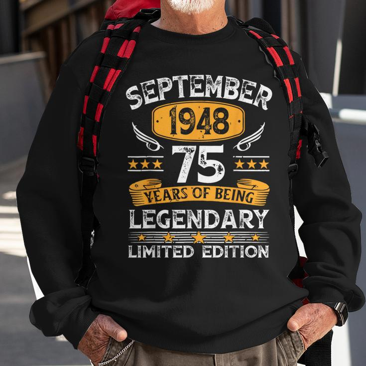 Vintage September 1948 75 Years Old 75Th Birthday Sweatshirt Gifts for Old Men
