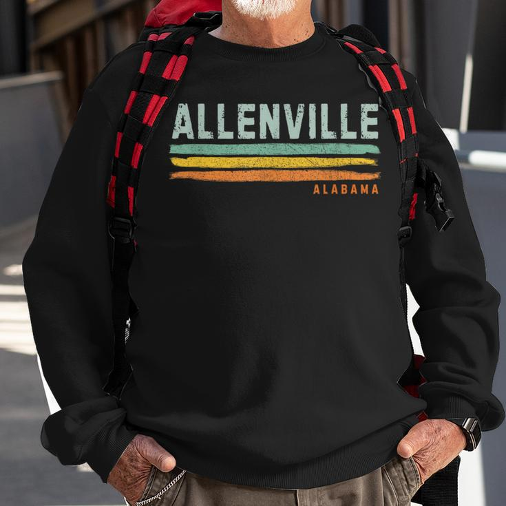 Vintage Stripes Allenville Al Sweatshirt Gifts for Old Men