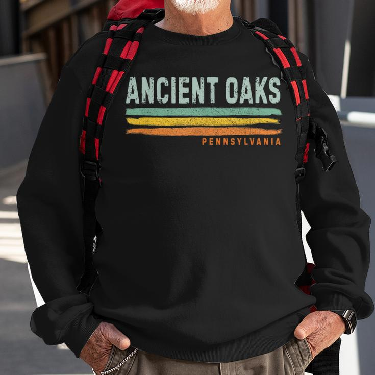 Vintage Stripes Ancient Oaks Pa Sweatshirt Gifts for Old Men