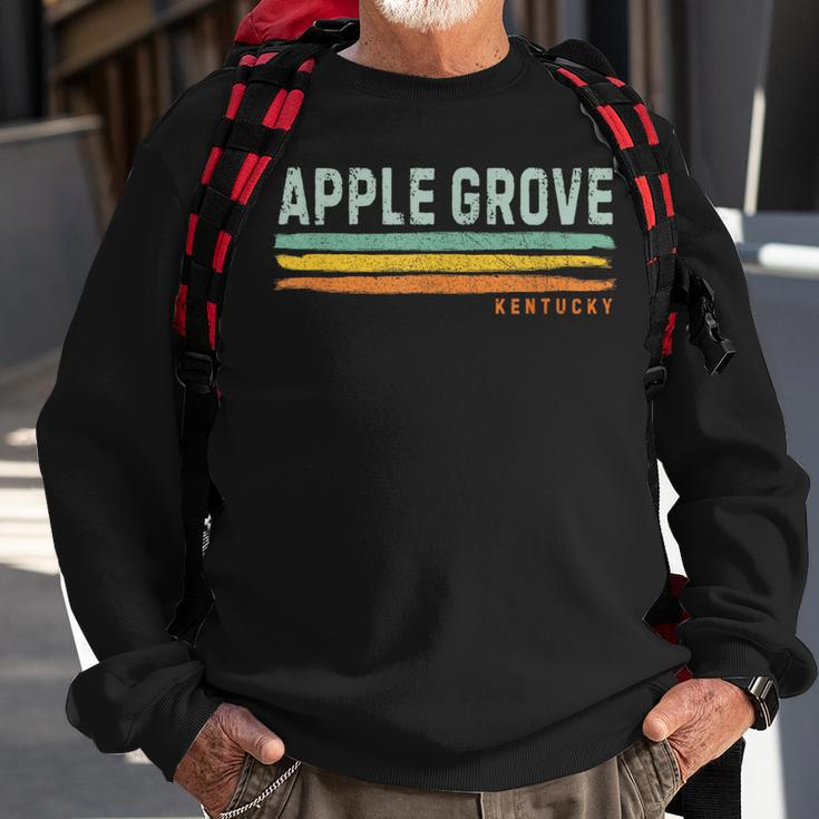 Vintage Stripes Apple Grove Ky Sweatshirt Gifts for Old Men