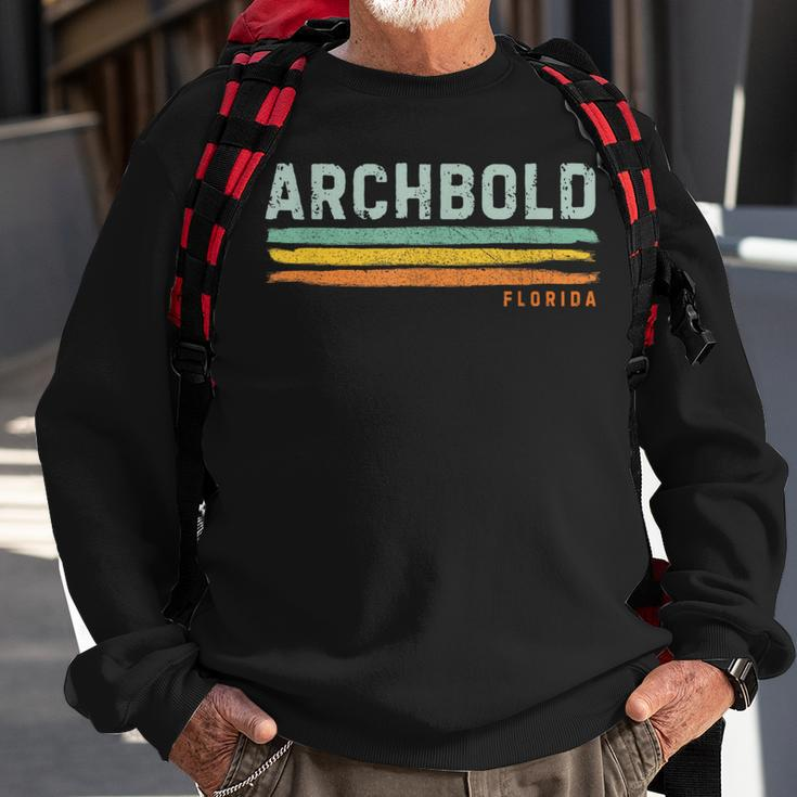 Vintage Stripes Archbold Fl Sweatshirt Gifts for Old Men