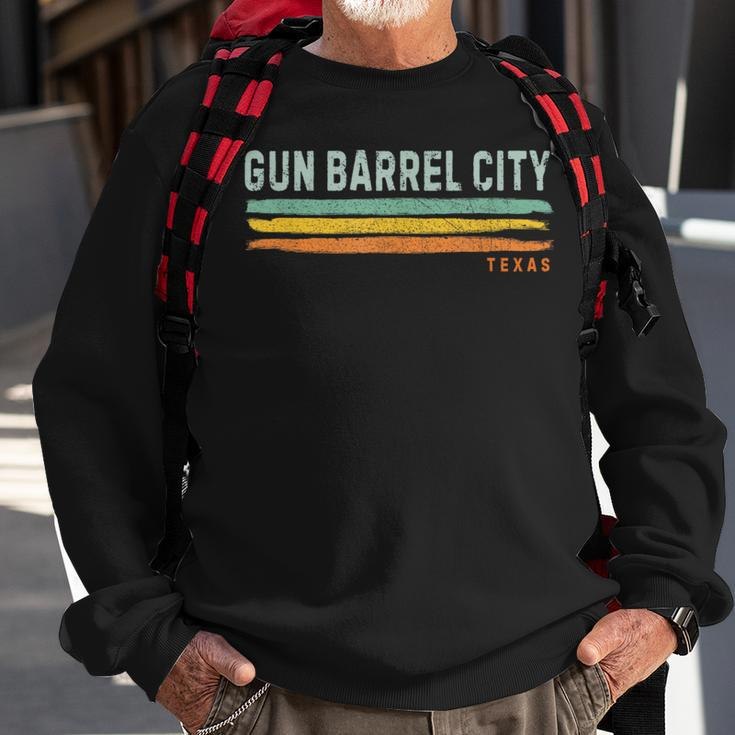Vintage Stripes Gun Barrel City Tx Sweatshirt Gifts for Old Men