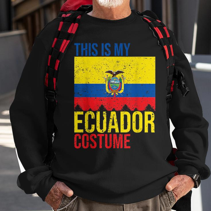 Vintage This Is My Ecuador Flag Costume For Halloween Ecuador Funny Gifts Sweatshirt Gifts for Old Men