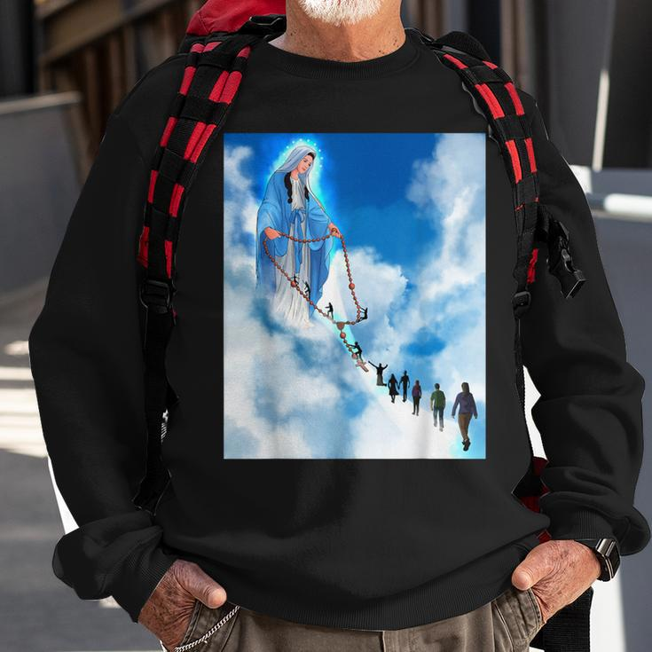 Virgin Mary Catholic Church Santa Inmaculada Virgen Maria Sweatshirt Gifts for Old Men