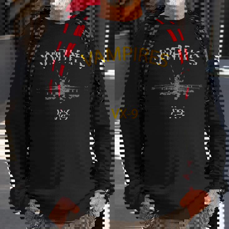 Vx-9 Vampires Air Test And Evaluation Squadron F-18 Sweatshirt Gifts for Old Men