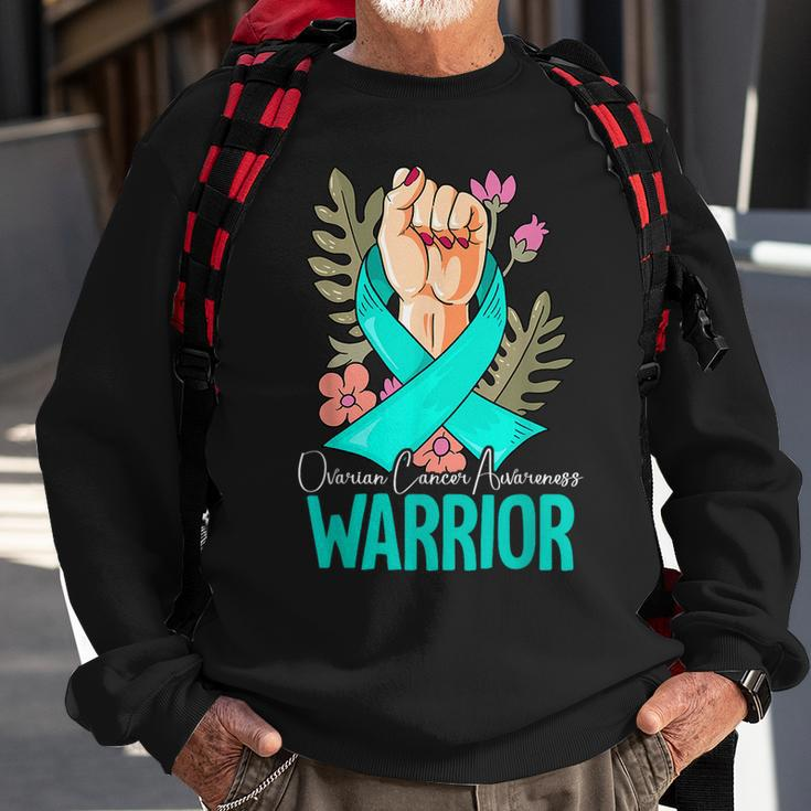 Warrior Ovarian Cancer Awareness Sweatshirt Gifts for Old Men