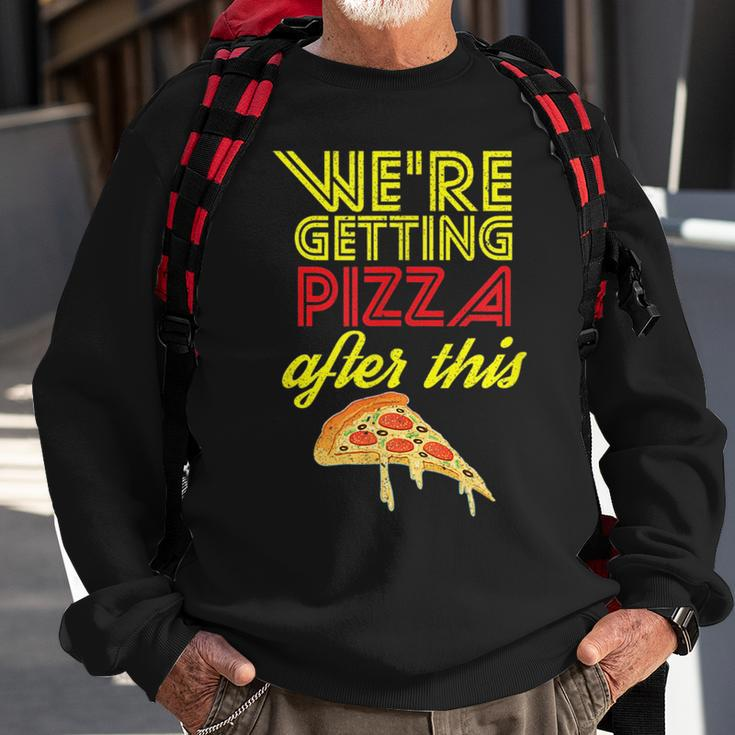 We Are Getting Pizza After This Gym Workout Foodie Gift Pizza Funny Gifts Sweatshirt Gifts for Old Men