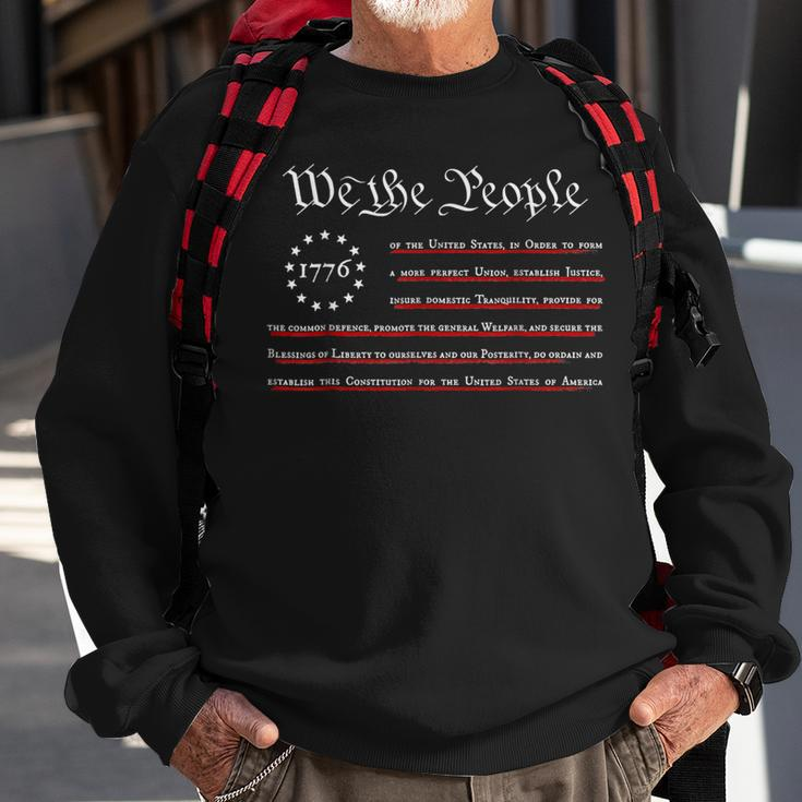 We The People Preamble Us Constitution 4Th Of July 1776 Sweatshirt Gifts for Old Men