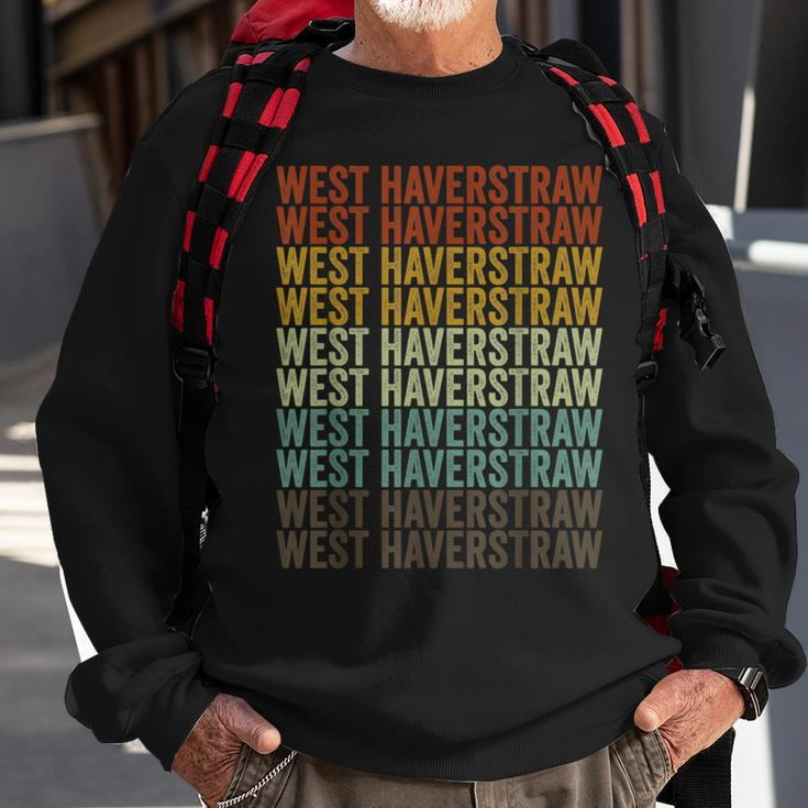 West Haverstraw City Retro Sweatshirt Gifts for Old Men