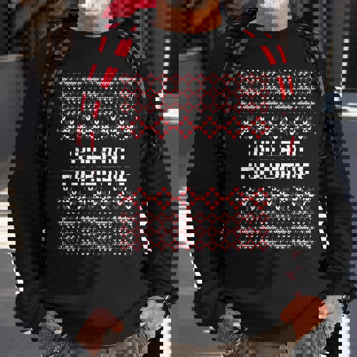 Will Run For Eggnog Ugly Christmas Sweater Running Sweatshirt Gifts for Old Men