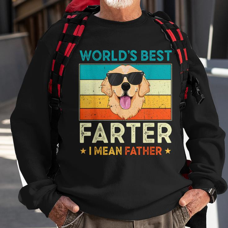 Worlds Best Farter I Mean Father Best Dad Ever Cool Dog Mens Sweatshirt Gifts for Old Men