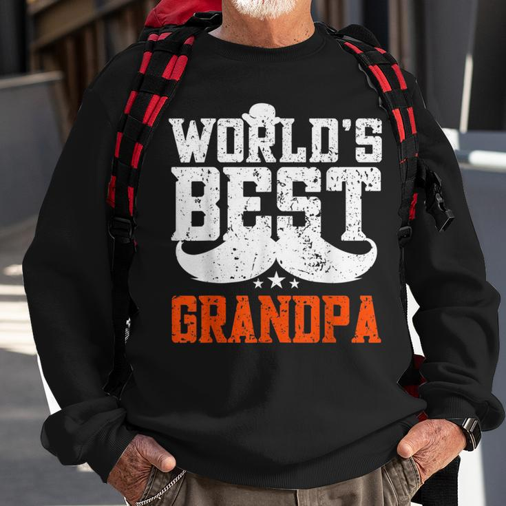 Worlds Best Grandpa - Funny Grandpa Sweatshirt Gifts for Old Men