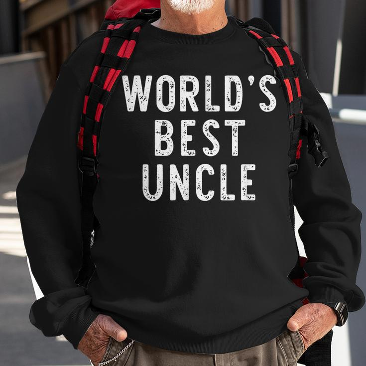 Worlds Best Uncle Funny Family Sweatshirt Gifts for Old Men