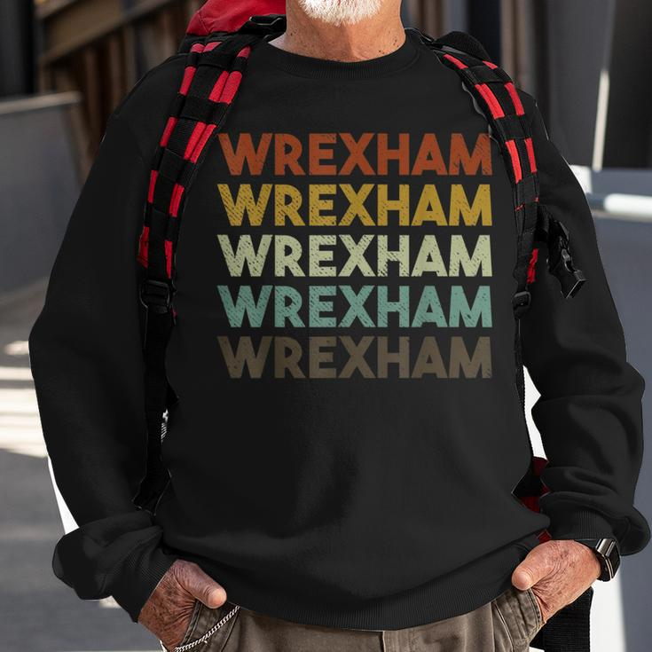 Wrexham Wales Vintage 80S Retro Sweatshirt Gifts for Old Men