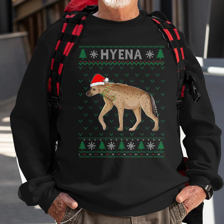 Xmas Hyena Ugly Christmas Sweater Party Sweatshirt Gifts for Old Men