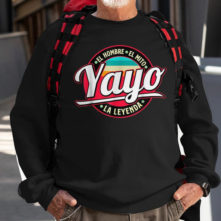 Yayo The Myth The Legend Gift Fathers Day Grandpa Man Sweatshirt Gifts for Old Men