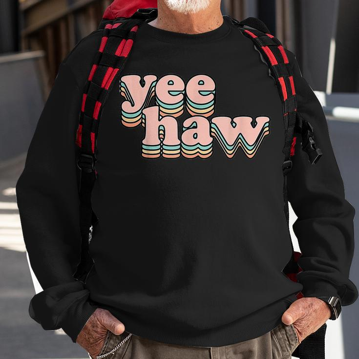 Yeehaw Howdy Space Cowgirl Sweatshirt Gifts for Old Men