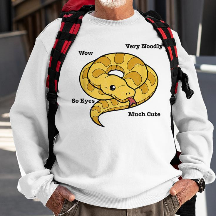 Adorable Ball Python Snake Anatomy Sweatshirt Gifts for Old Men