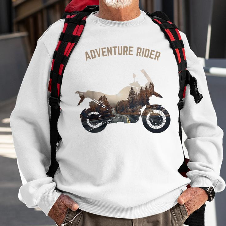 Adventure Motorcycle Biker Off Road Rider Mountain Travel Sweatshirt Gifts for Old Men