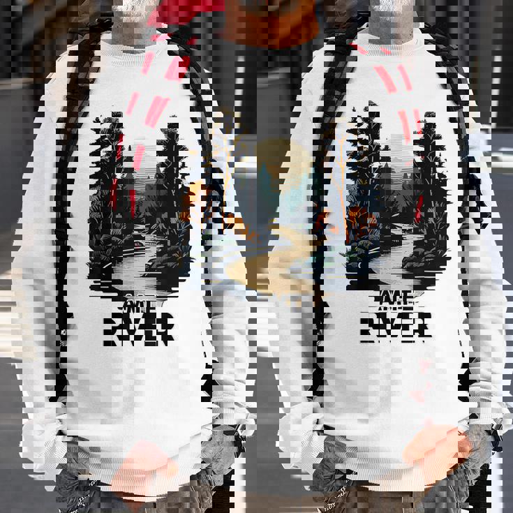 Amite River Retro Minimalist River Amite Sweatshirt Gifts for Old Men