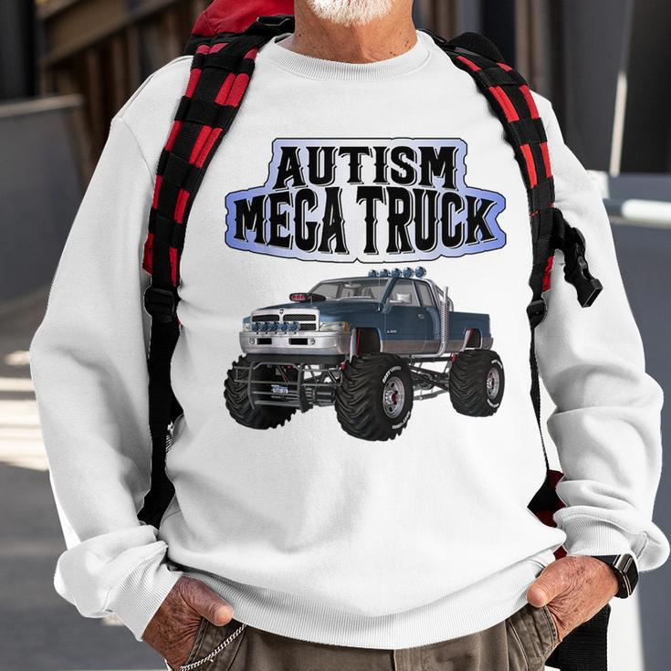 Autism Mega Truck Sweatshirt Gifts for Old Men