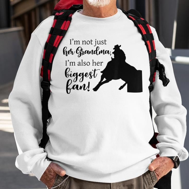 Barrel Racer Grandma Cowgirl Hat Design Horse Riding Racing Sweatshirt Gifts for Old Men