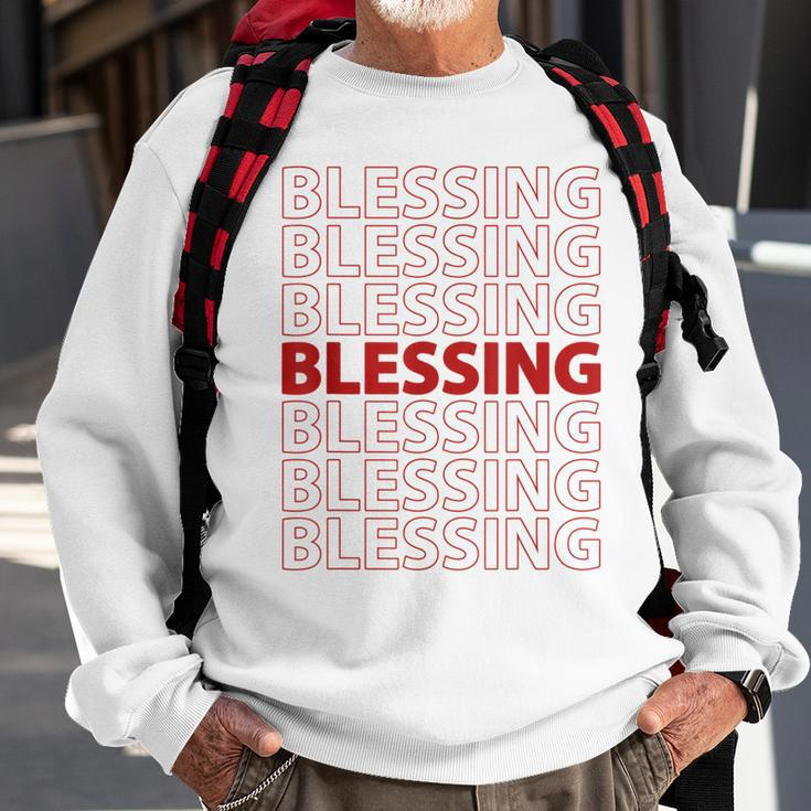 Bless You Blessing In Disguise Halloween Costume Vintage Halloween Funny Gifts Sweatshirt Gifts for Old Men