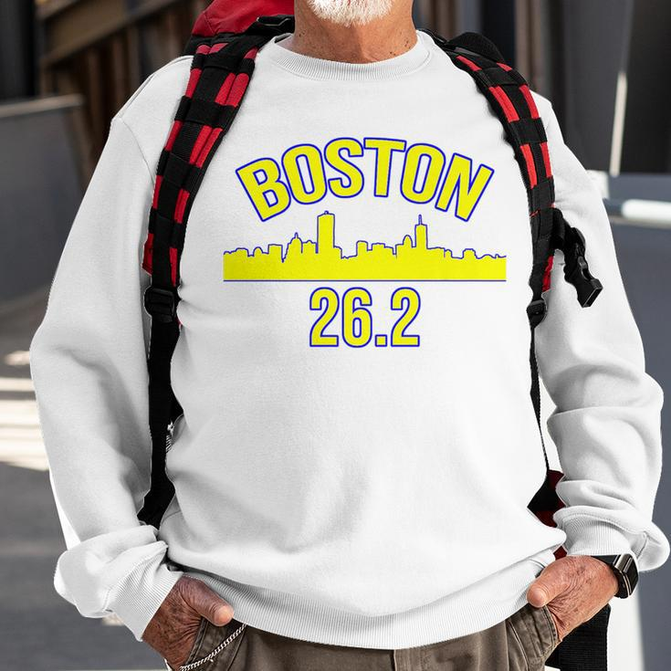 Boston 262 Miles 2019 Marathon Running Runner Gift Sweatshirt Gifts for Old Men