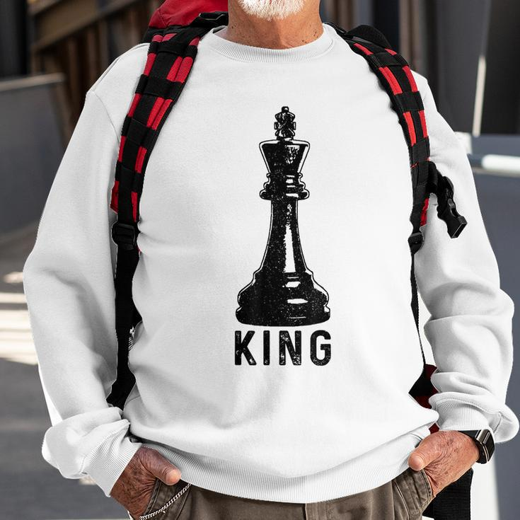 Chess Player King Vintage Halloween Costume Chess Master Gift For Mens Sweatshirt Gifts for Old Men