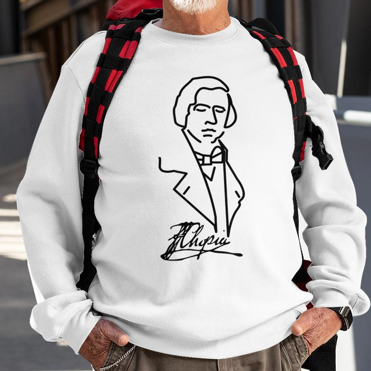 Classical Music Pianist Chopin Musician Composer Sweatshirt Gifts for Old Men
