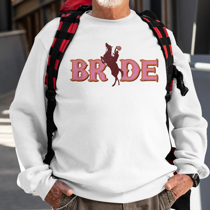 Cute Bridesmaid Bachelorette Party Bride Cowgirl Sweatshirt Gifts for Old Men