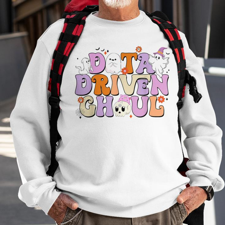 Cute Ghosts Halloween Aba Behavior Therapy Data Driven Ghoul Sweatshirt Gifts for Old Men
