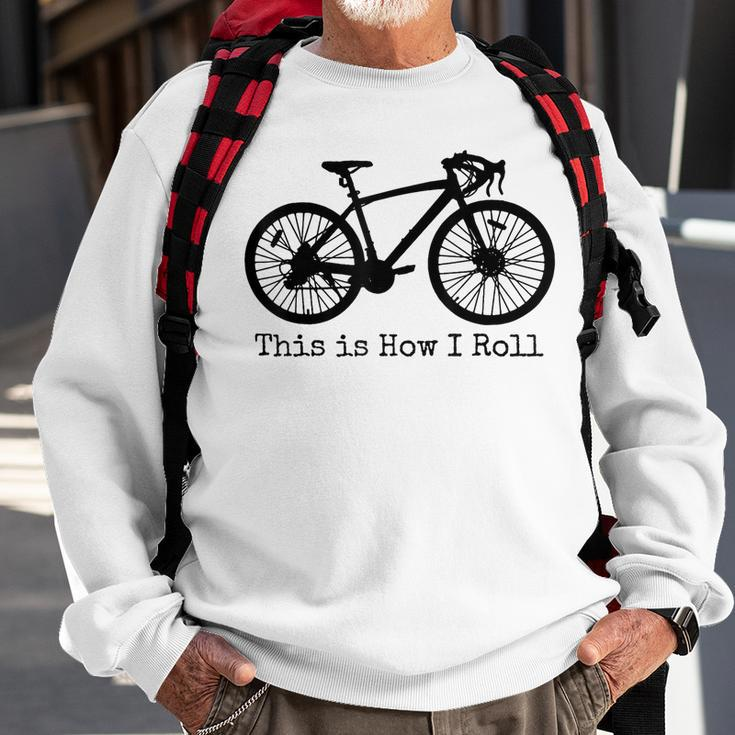 Cycling Road Bike Bicycle Funny Cyclist Sweatshirt Gifts for Old Men