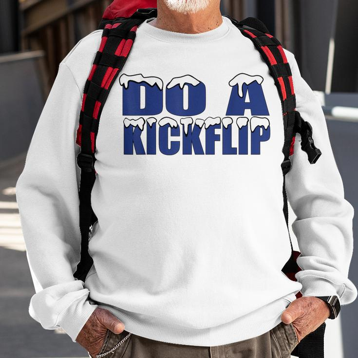 Do A Kickflip Football Soccer Fan Do A Kickflip Trending Sweatshirt Gifts for Old Men