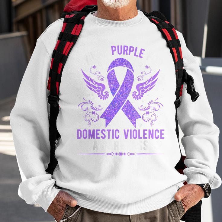 Domestic Violence Awareness Stronger Than Silence Sweatshirt Gifts for Old Men