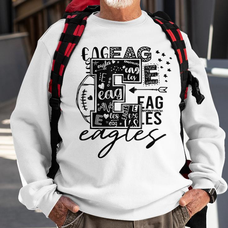 Eagles School Sports Fan Team Spirit Sweatshirt Gifts for Old Men