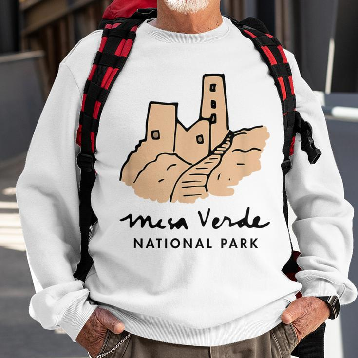 Family Vacation Retro Mesa Verde National Park Sweatshirt Gifts for Old Men