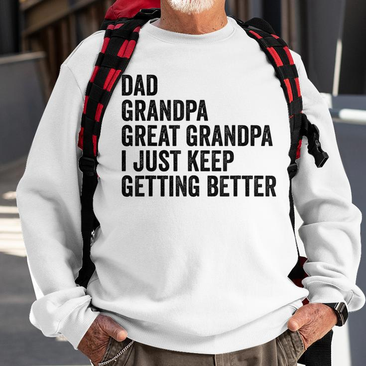 Fathers Day Grandpa From Grandkids Dad Great Grandfather Sweatshirt Gifts for Old Men