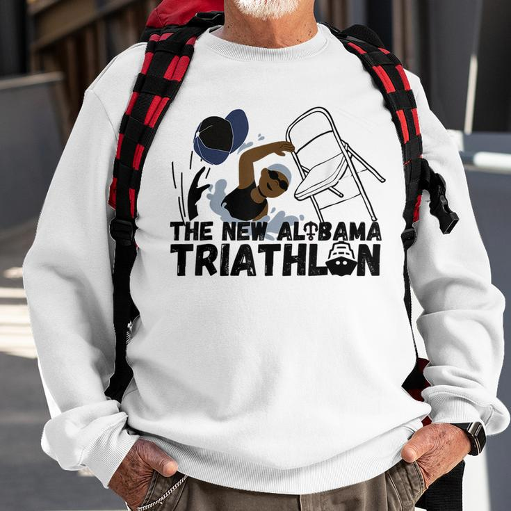 New Triathlon Alabama Riverboat Swimmer Hat Chair Meme Sweatshirt Gifts for Old Men