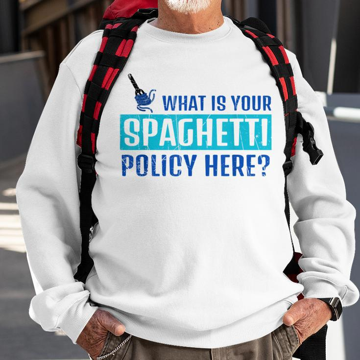 What Is Your Spaghetti Policy Italian Chefs Sweatshirt Gifts for Old Men