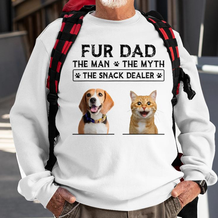 Fur Dad The Man The Myth The Snack Dealer Sweatshirt Gifts for Old Men