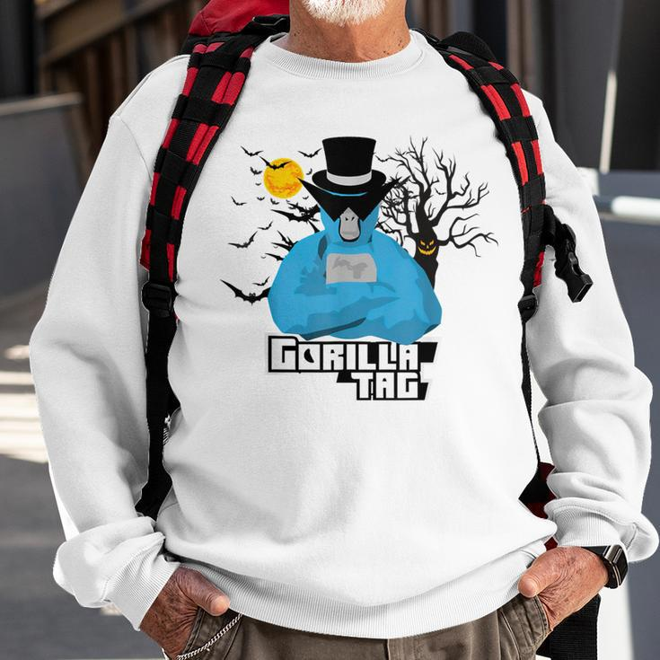 Halloween Gorilla Tag Merch Gorilla Vr Gamer Monke Sweatshirt Gifts for Old Men