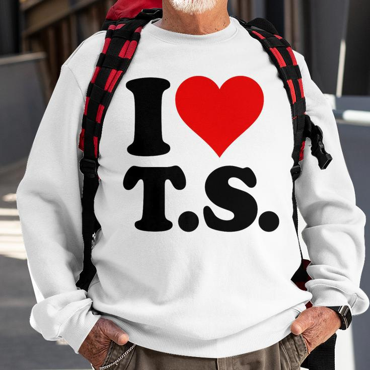 I Love Heart TsS Sweatshirt Gifts for Old Men
